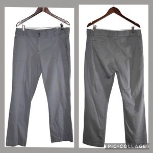 White stag gray straight legged pants plus size 14 comfy cargo style